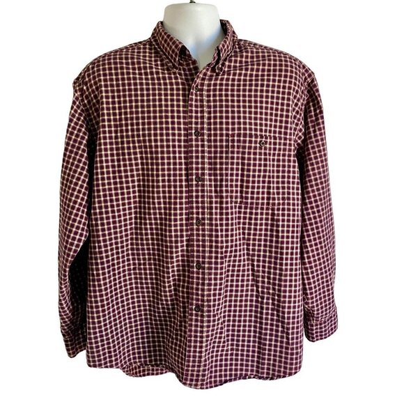 Eddie Bauer Long Sleeve Cotton Button Down Shirt Men's Large - Picture 2 of 8